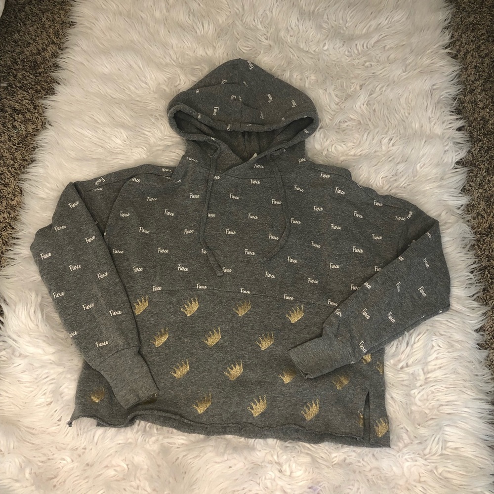 Fierce, crop hoodie